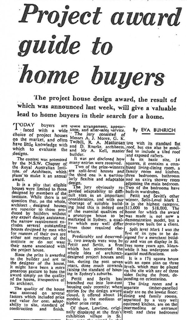 Sydney Morning Herald, 18 July, 1967.