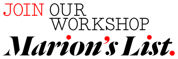 Join our Marion's List writing workshop