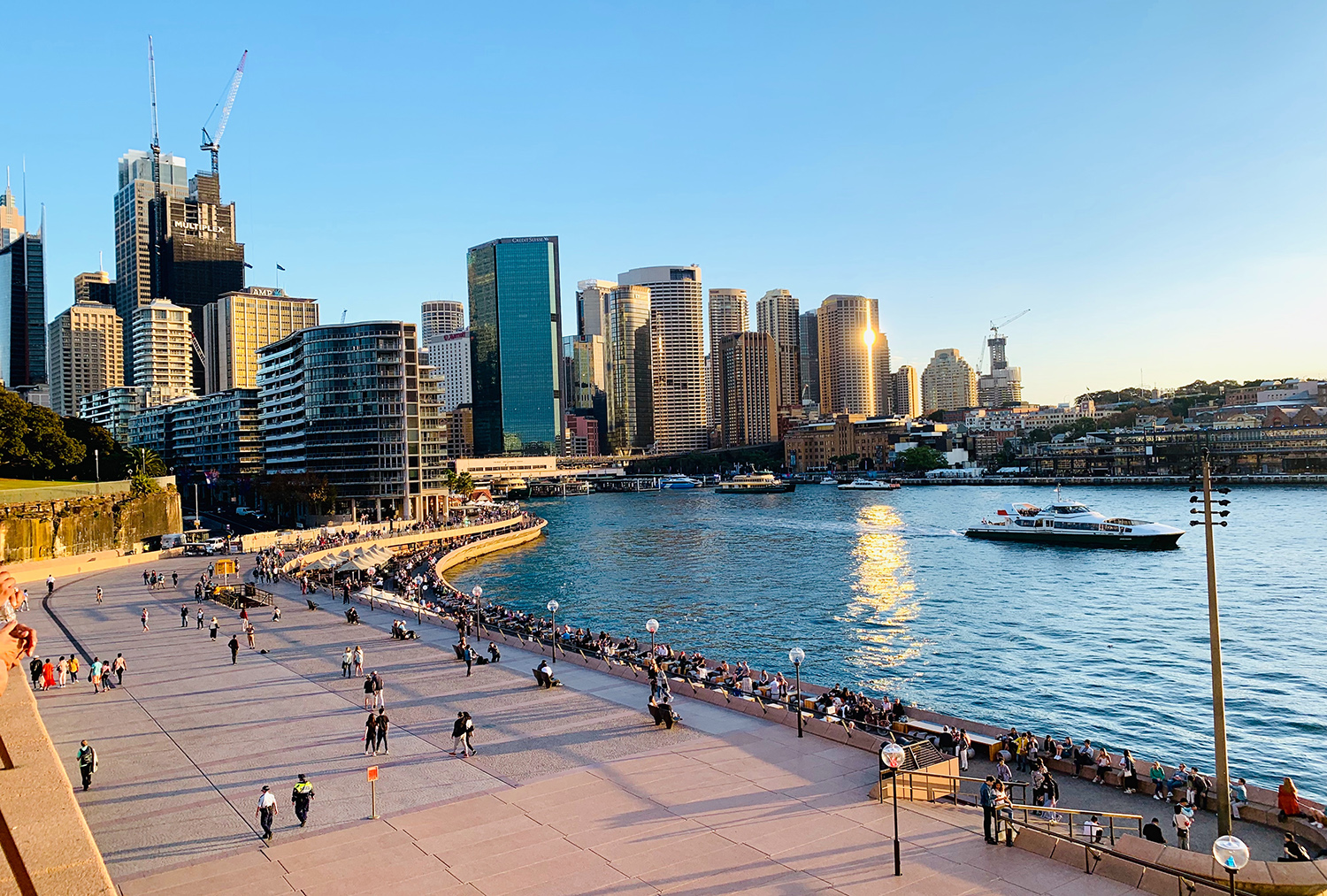 City view from Opera House forecourt