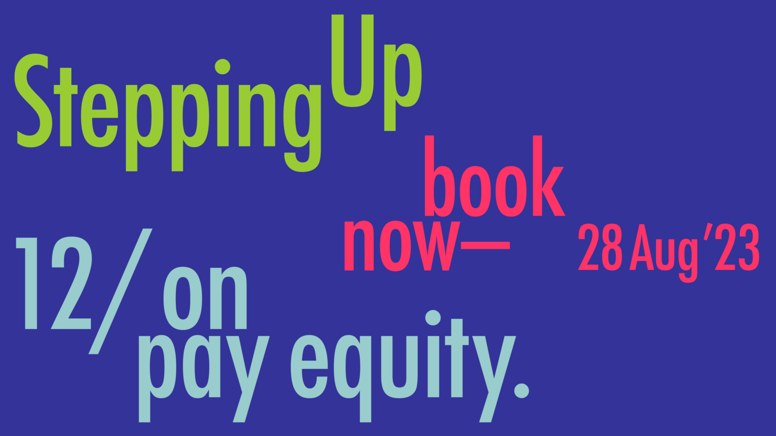 Stepping Up on Pay Equity